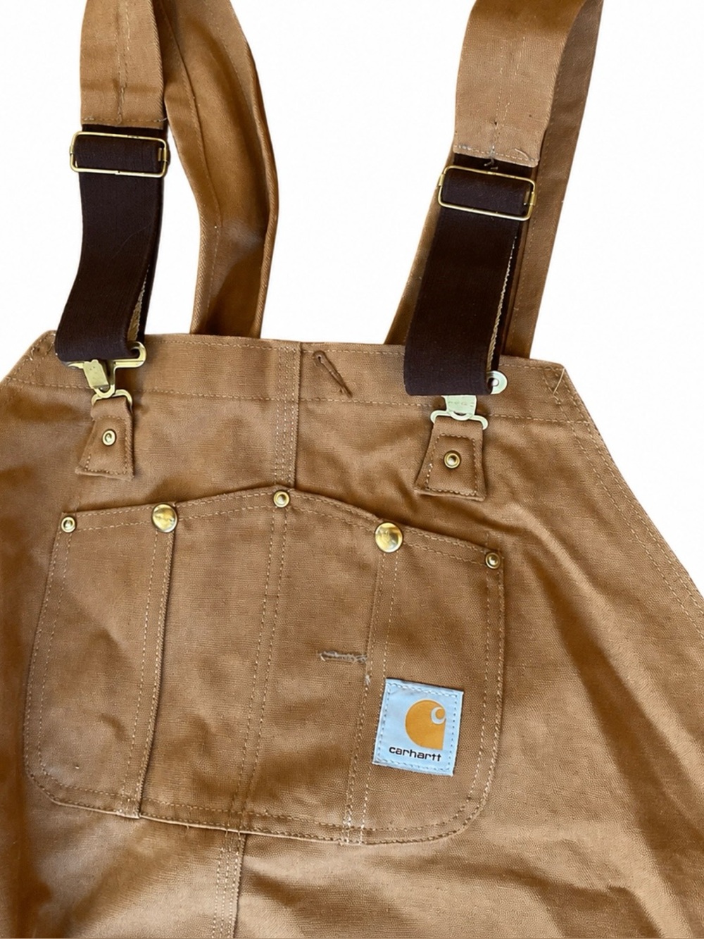 Carhartt Vintage USA Union Made Quilt-Lined Duck Bib Overalls 56/30 NWOT - Picture 3 of 13